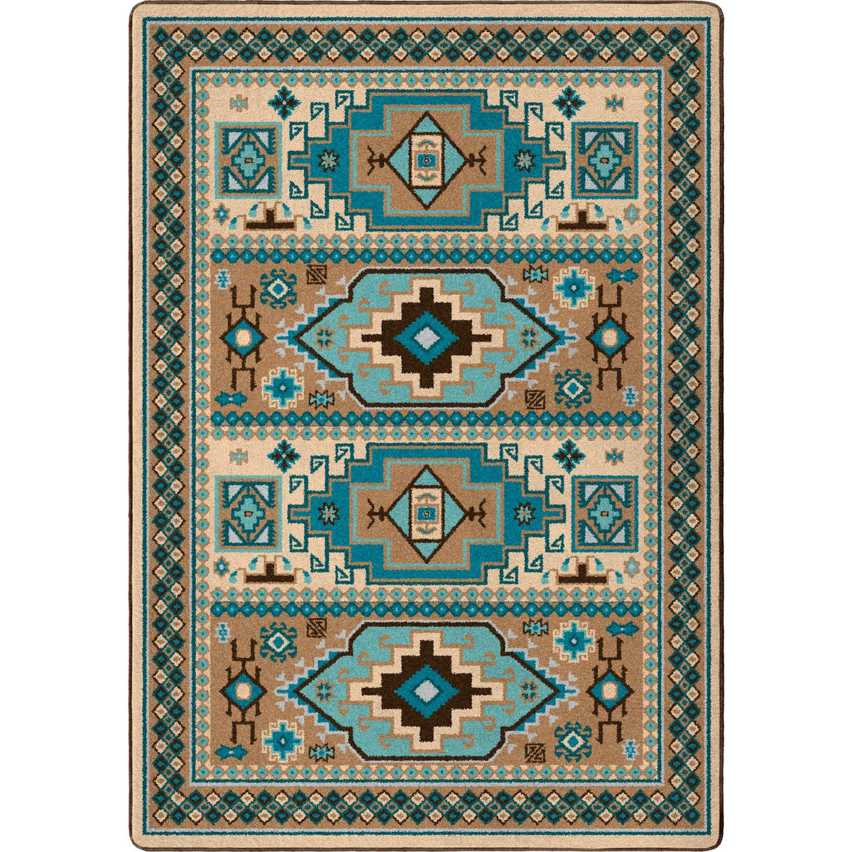 American Dakota Indigo Turquoise Rug