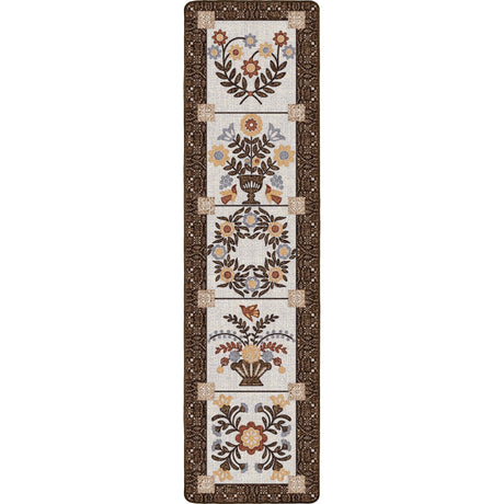 American Dakota Inspired Quilt Brown Rug - 0688BRN234