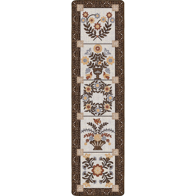 American Dakota Inspired Quilt Brown Rug - 0688BRN234