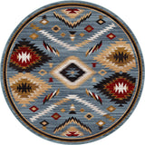 American Dakota Interlaced Horizon Gray Stone Rug - 0757GST234