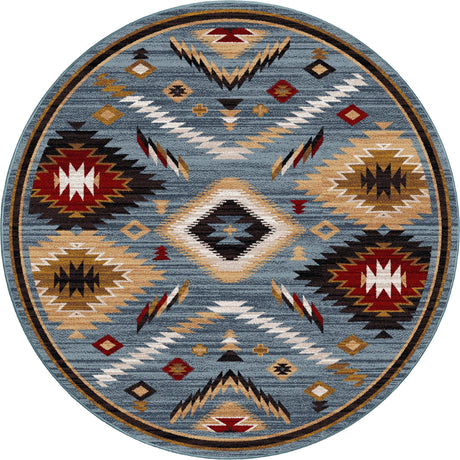 American Dakota Interlaced Horizon Gray Stone Rug - 0757GST234