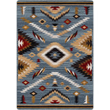 American Dakota Interlaced Horizon Gray Stone Rug - 0757GST234