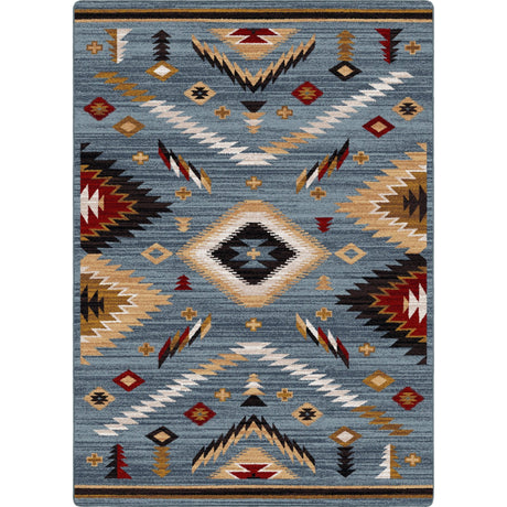American Dakota Interlaced Horizon Gray Stone Rug - 0757GST234