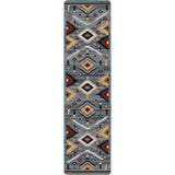 American Dakota Interlaced Horizon Gray Stone Rug - 0757GST234