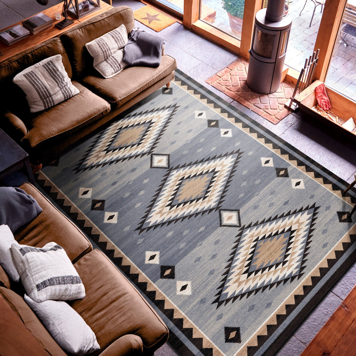 American Dakota Interwoven Old Wools Rug - 0758OWO234