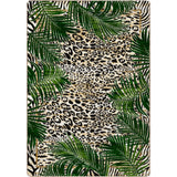 American Dakota Jungle Border Natural Rug - 0496NAT234