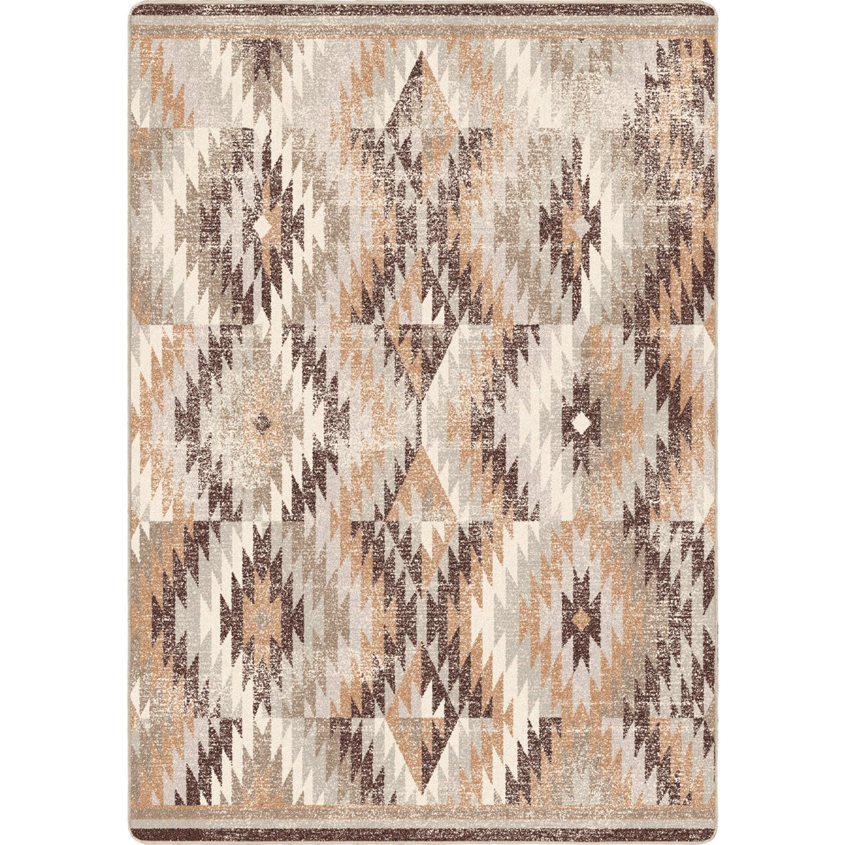 American Dakota Just Praying Distressed Natural Rug