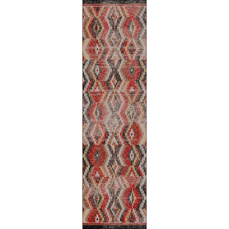 American Dakota Just Praying Distressed Red Rug