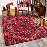 American Dakota Kerchief Rodeo Red Rug - 0559RRD234