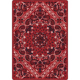 American Dakota Kerchief Rodeo Red Rug - 0559RRD234