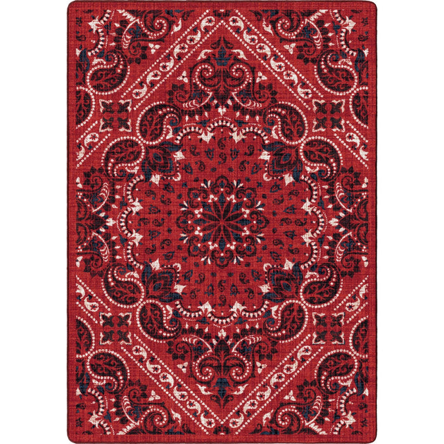 American Dakota Kerchief Rodeo Red Rug - 0559RRD234