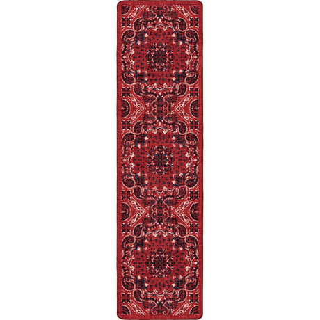 American Dakota Kerchief Rodeo Red Rug - 0559RRD234