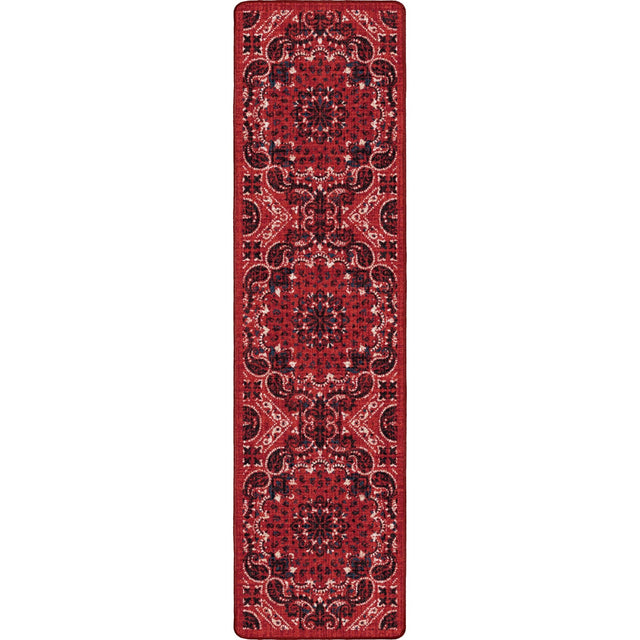 American Dakota Kerchief Rodeo Red Rug - 0559RRD234