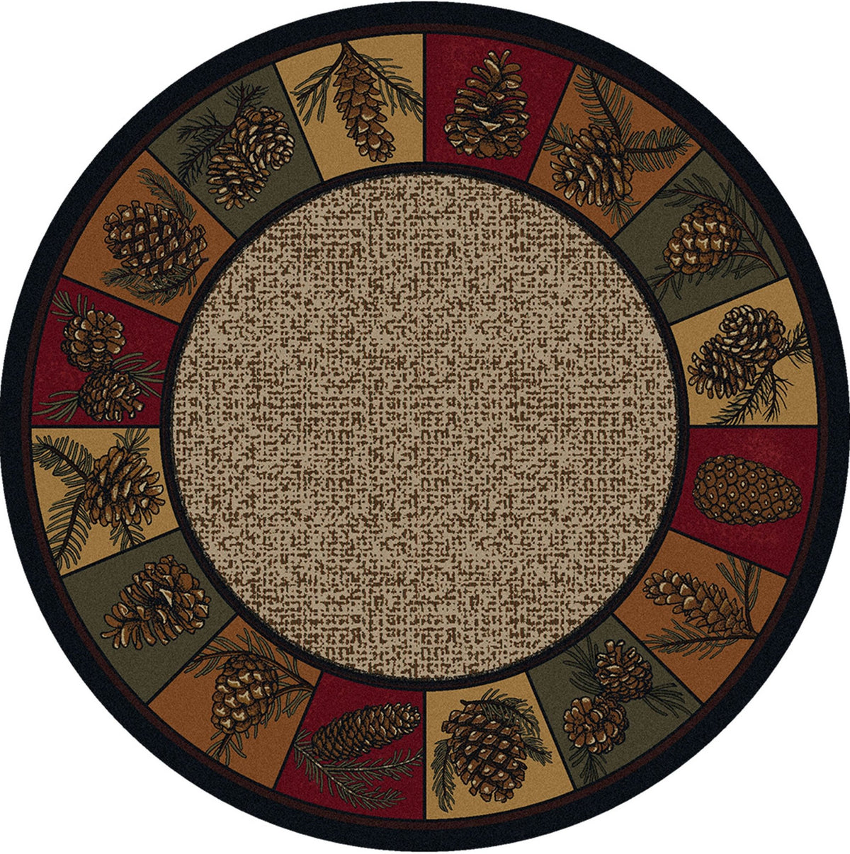 American Dakota Kindred Cones OKA Rustic Rug - OKA0347RUS234