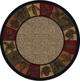 American Dakota Kindred Cones OKA Rustic Rug - OKA0347RUS234