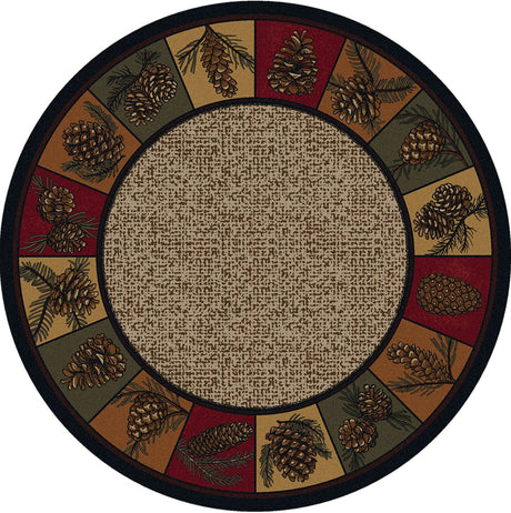American Dakota Kindred Cones OKA Rustic Rug - OKA0347RUS234