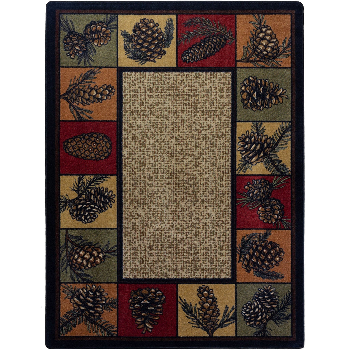 American Dakota Kindred Cones OKA Rustic Rug - OKA0347RUS234