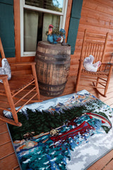 American Dakota Lake Trout Paint by Number Rug - 0267PB234