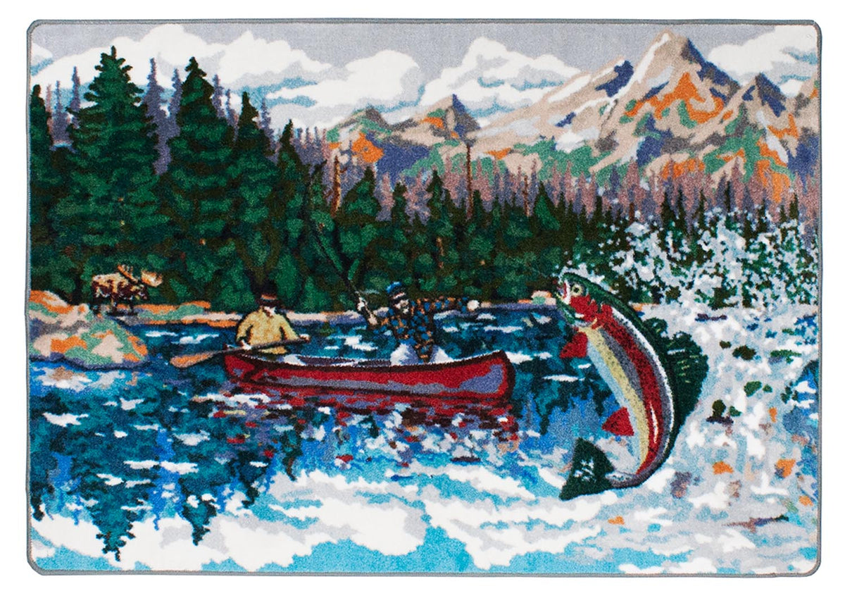 American Dakota Lake Trout Paint by Number Rug - 0267PB234