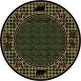 American Dakota Lakeside Bear Green Rug - 0272GRN234