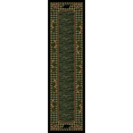 American Dakota Lakeside Bear Green Rug - 0272GRN234