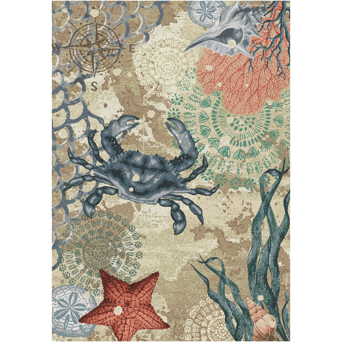 American Dakota Latitude Adjustment Parchment Rug - 0388PAR234