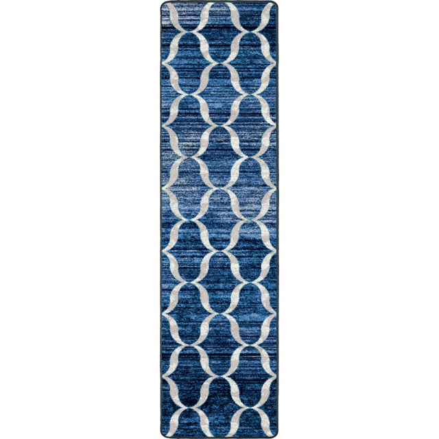 American Dakota Lattice Blue Rug - 0498BLU234