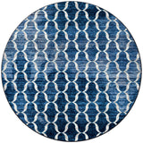 American Dakota Lattice Blue Rug - 0498BLU234