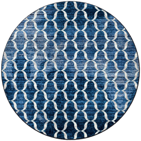 American Dakota Lattice Blue Rug - 0498BLU234