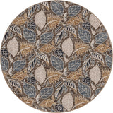 American Dakota Leaves Suede Rug - 0500SDE234