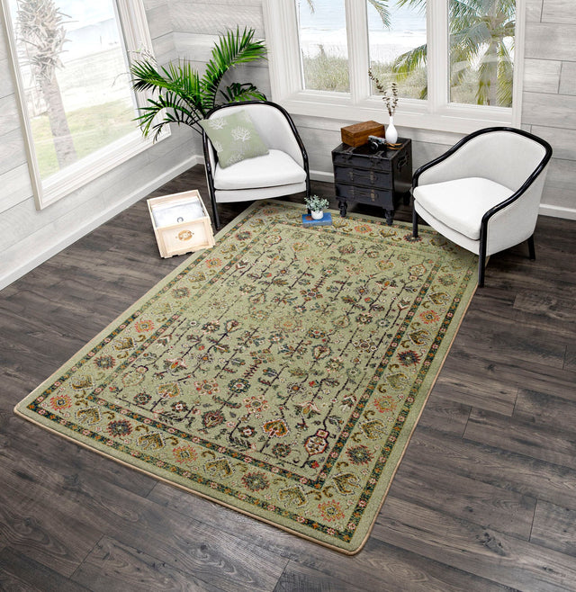 American Dakota Let's Talk Persian Olive Rug - 0382OLV234
