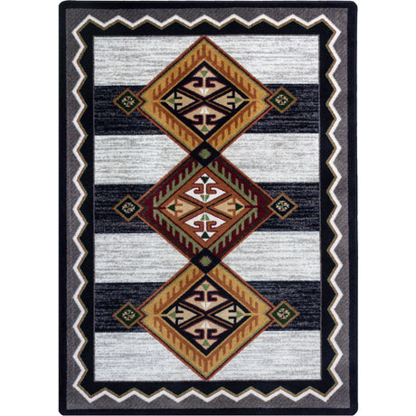 American Dakota Lineage Black & White Rug