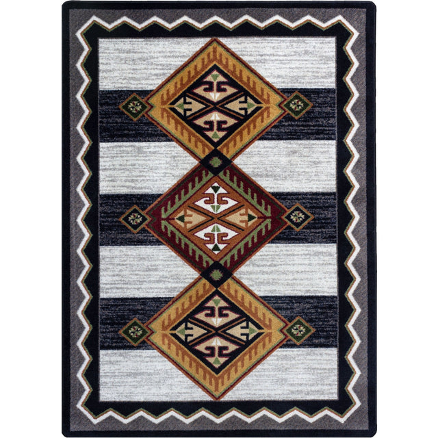 American Dakota Lineage Black & White Rug