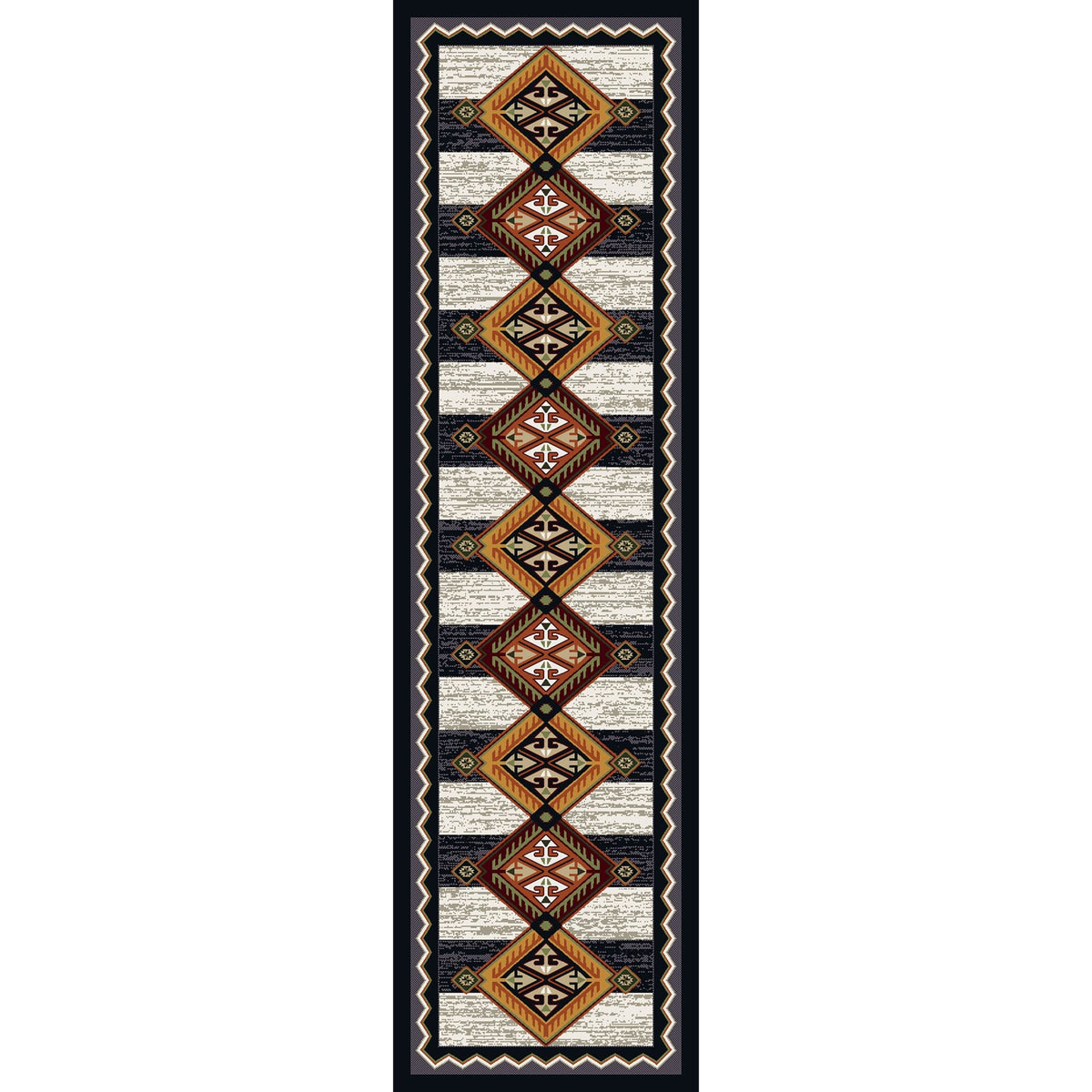 American Dakota Lineage Black & White Rug