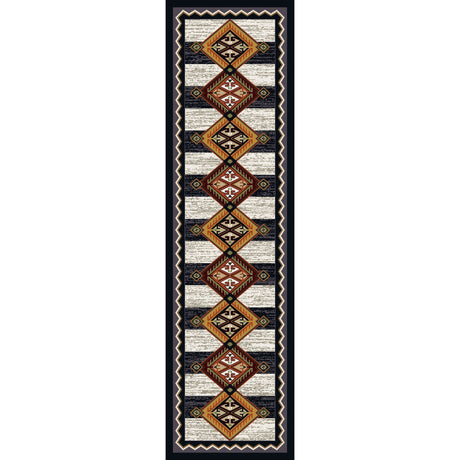 American Dakota Lineage Black & White Rug