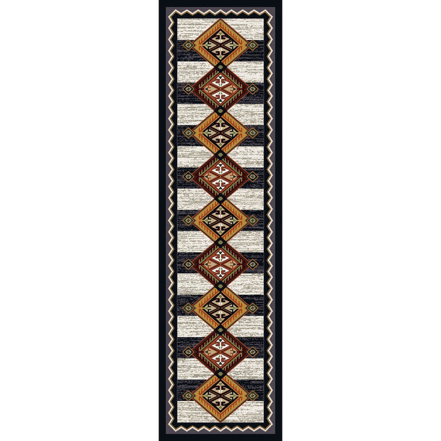 American Dakota Lineage Black & White Rug