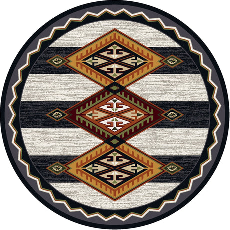American Dakota Lineage Black & White Rug