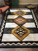 American Dakota Lineage Black & White Rug