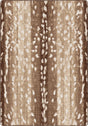 American Dakota Mafaldi Axis Hide Beige Rug - 0725BGE234