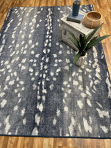 American Dakota Mafaldi Axis Hide Blue Rug - 0725BLU234