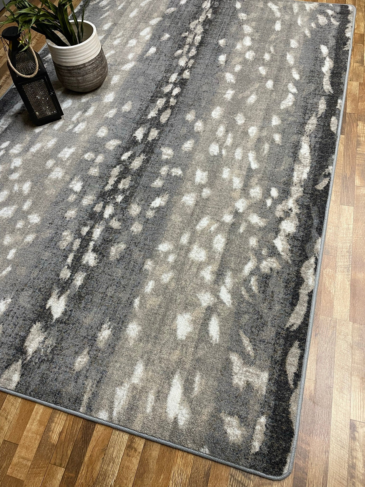 American Dakota Mafaldi Axis Hide Gray Rug - 0725GRY234