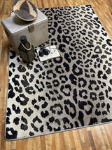 American Dakota Mafaldi Snow Leopard Silver Rug - 0729SLV234