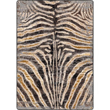 American Dakota Midnight Zebra Rawhide Rug - 0644RWH234