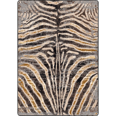 American Dakota Midnight Zebra Rawhide Rug - 0644RWH234