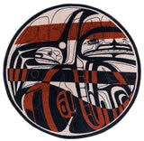 American Dakota Mike D Northern Stripes Red and Black Rug - MD0313RBK254