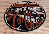 American Dakota Mike D Northern Stripes Red and Black Rug - MD0313RBK254