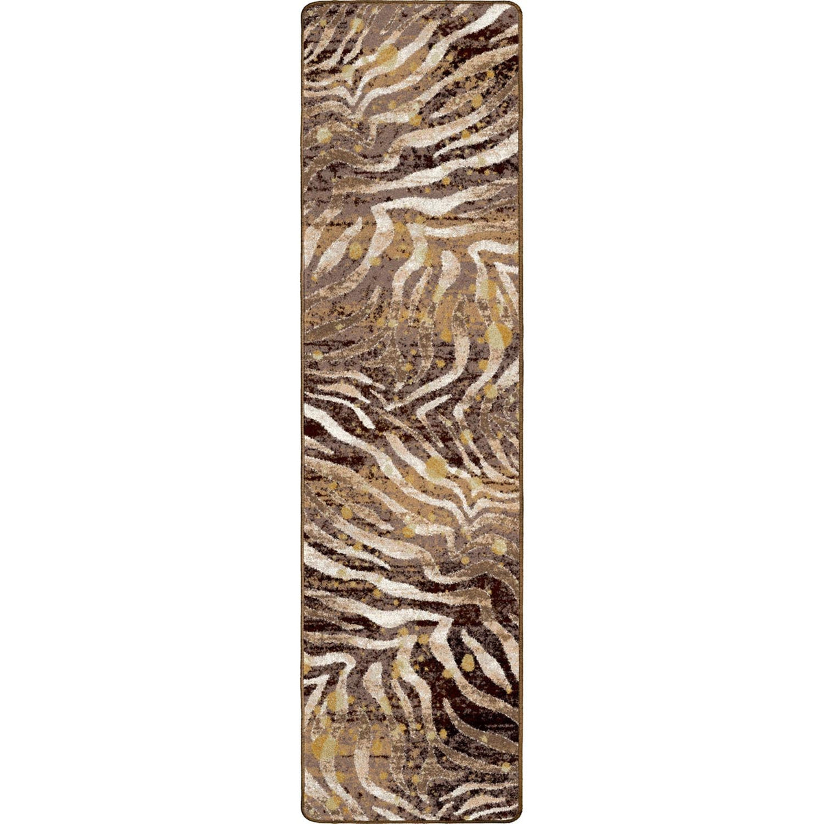 American Dakota Modern Zebra Gold Splash Rug - 0408GSP234