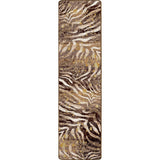 American Dakota Modern Zebra Gold Splash Rug - 0408GSP234