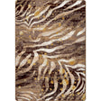 American Dakota Modern Zebra Gold Splash Rug - 0408GSP234