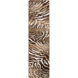 American Dakota Modern Zebra Silver Splash Rug - 0408SSP234